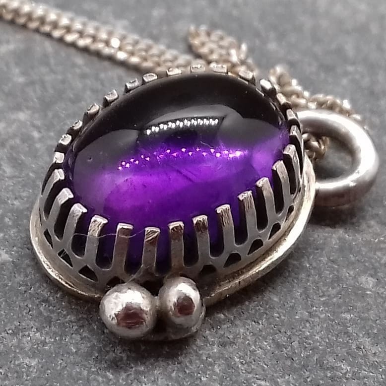 handmade amethyst jewellery