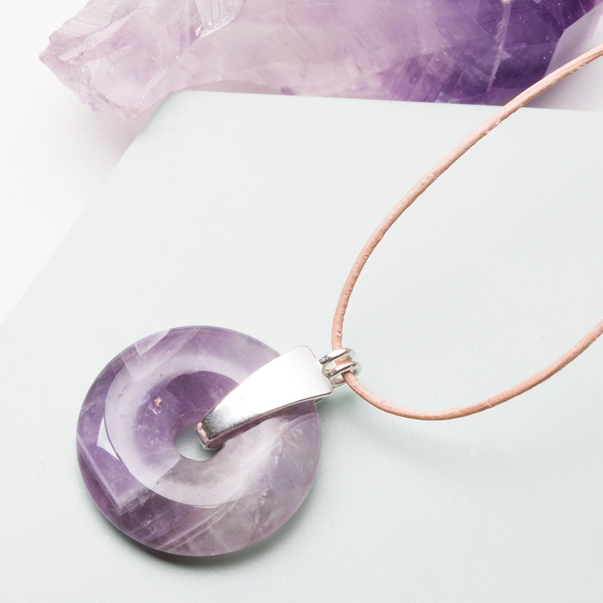 j94 gb178 amethyst gemstone donut necklace sp206.jpg