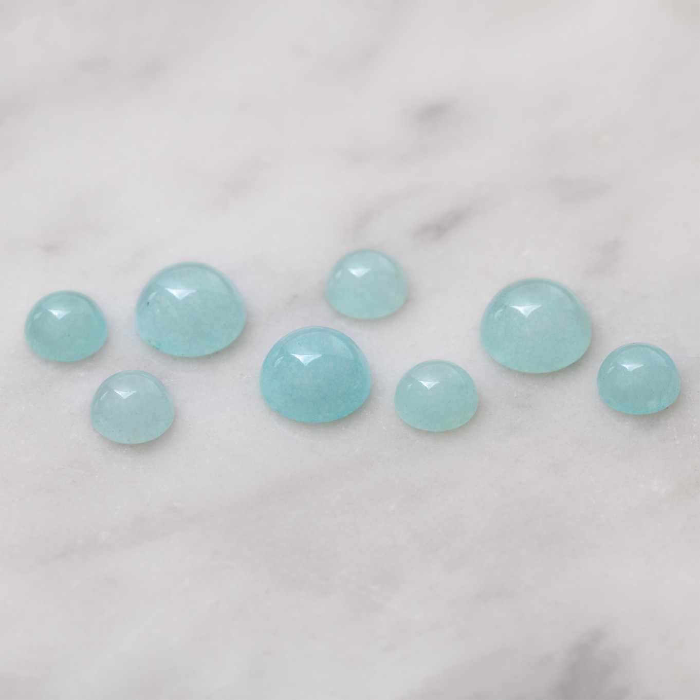 Aqua Jade Cabochons