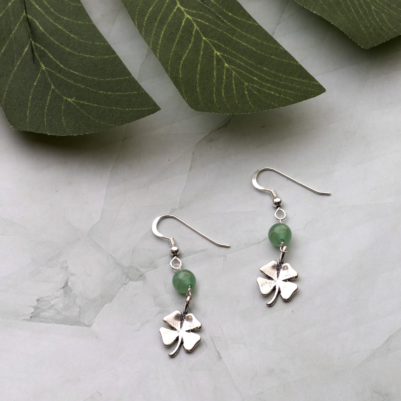 st patrick's day clover leaf earring kit image z.jpg