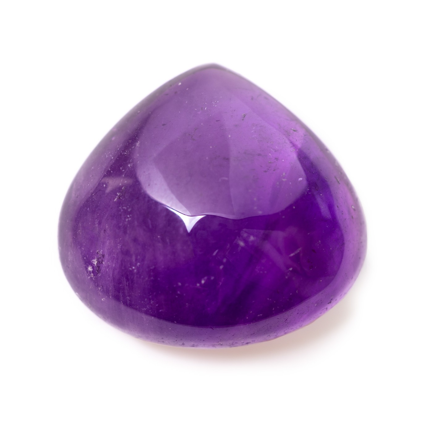 Amethyst Freeform Cabochon, Approx 27.5x25.5mm