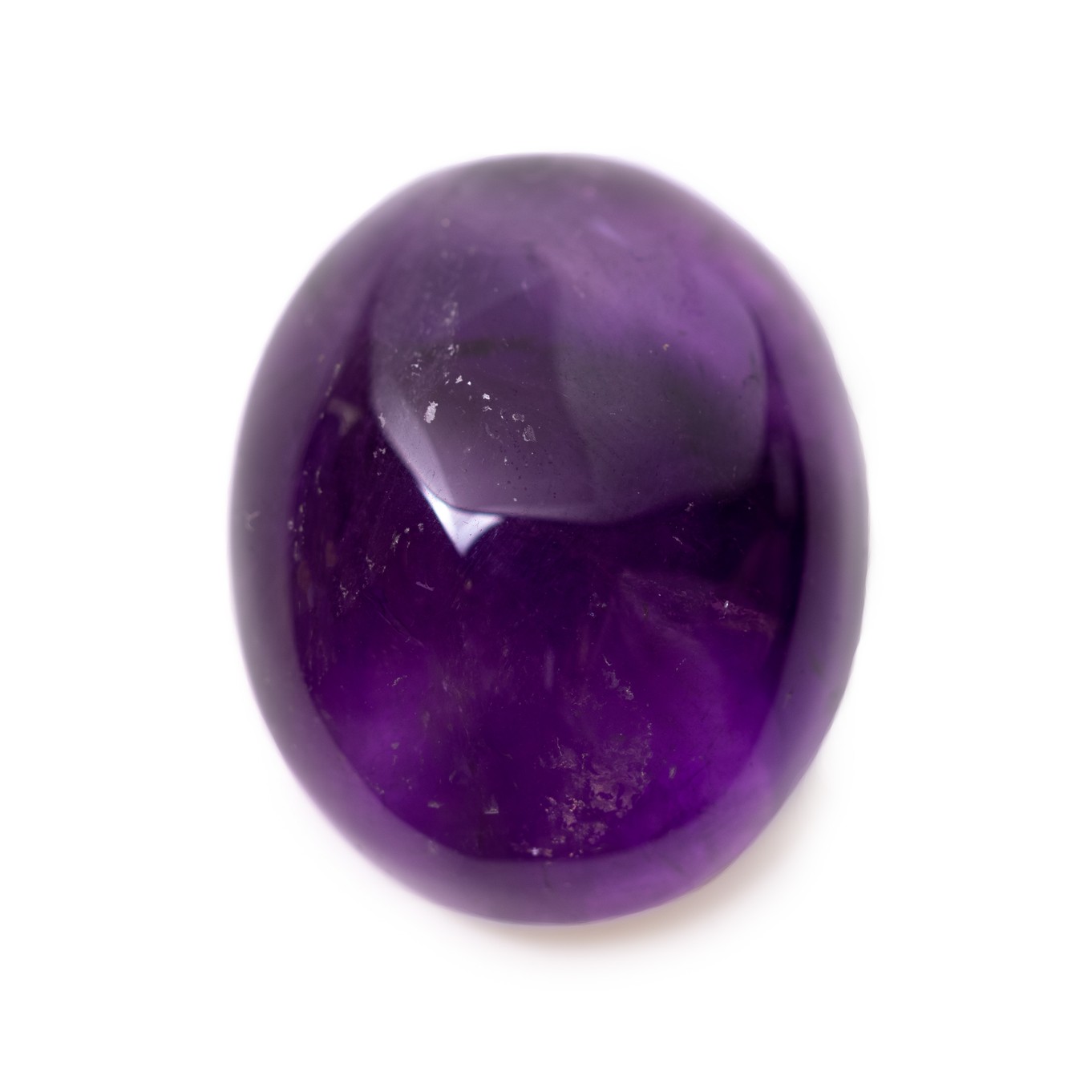 Amethyst Freeform Cabochon, Approx 28.5x23mm