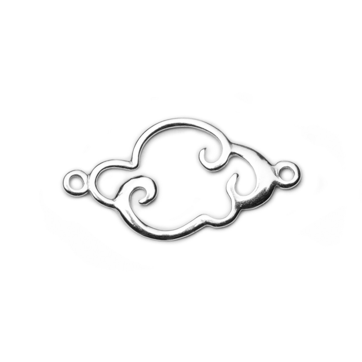 Sterling Silver Cloud Connector Link