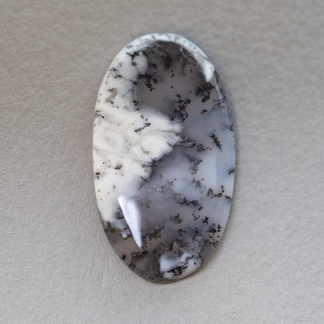 Dendrite Opal Freeform Cabochon, Approx 35.5x20mm