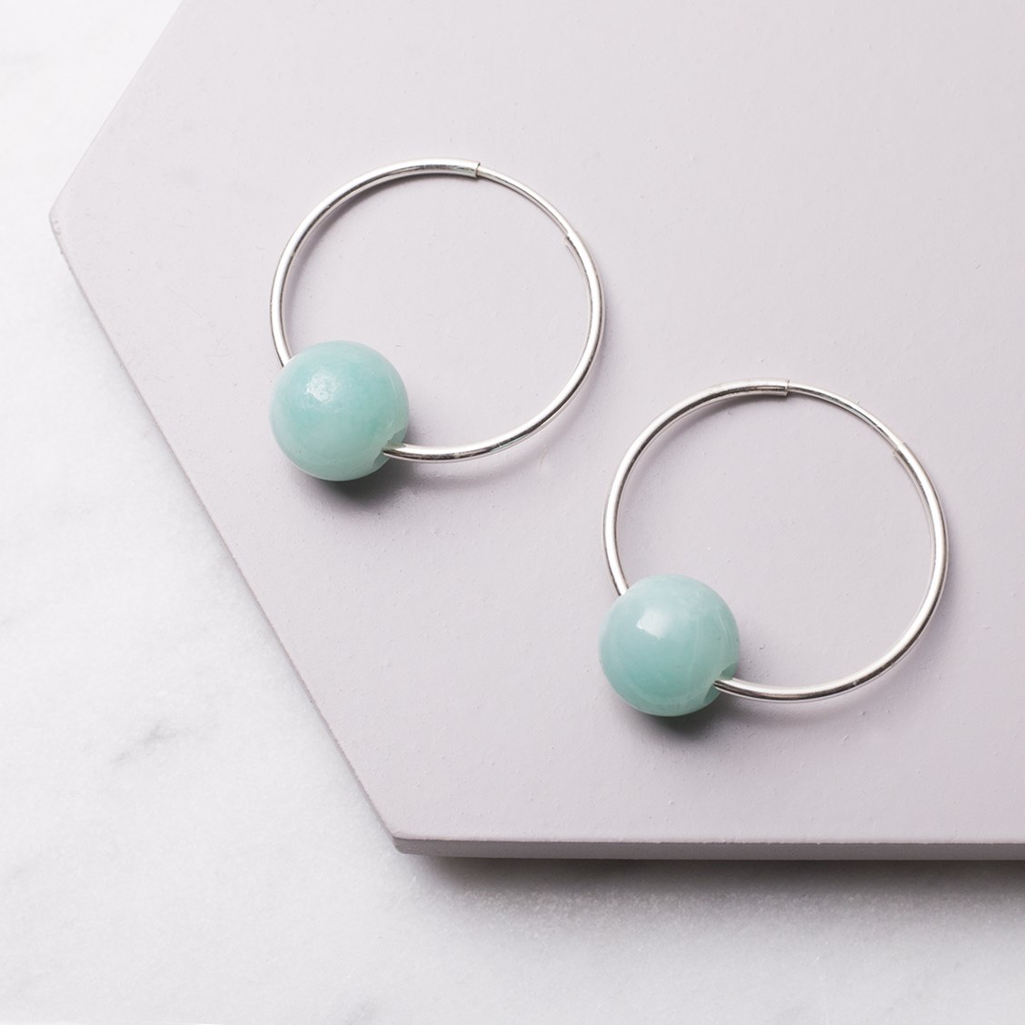 amazonite bead hoop earrings.jpeg