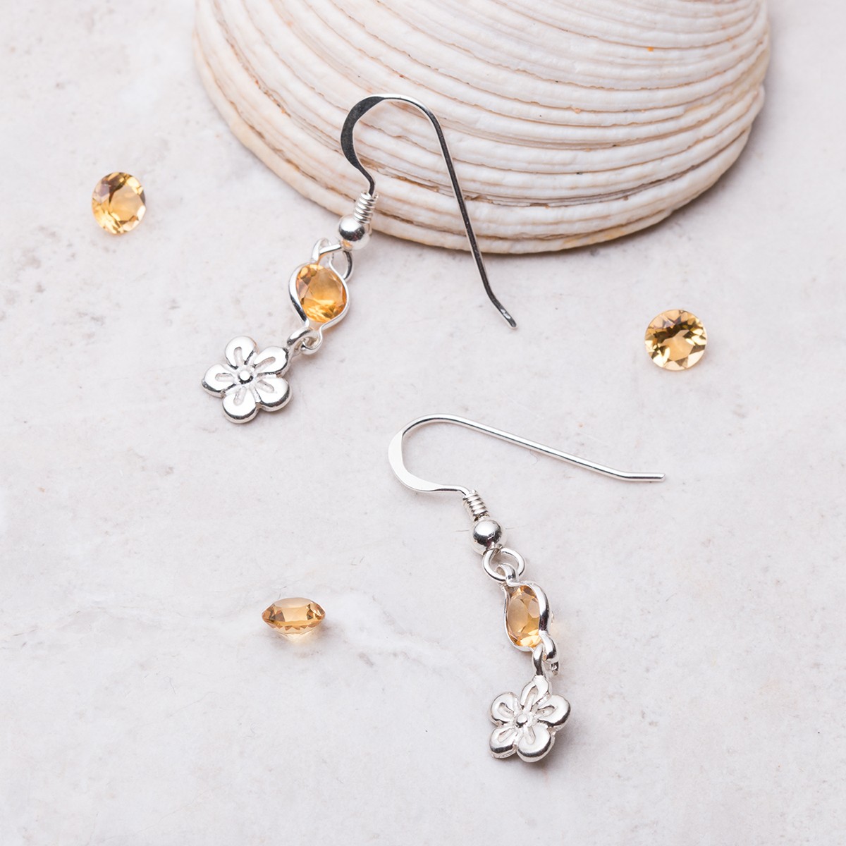 flower charm citrine earrings.jpg