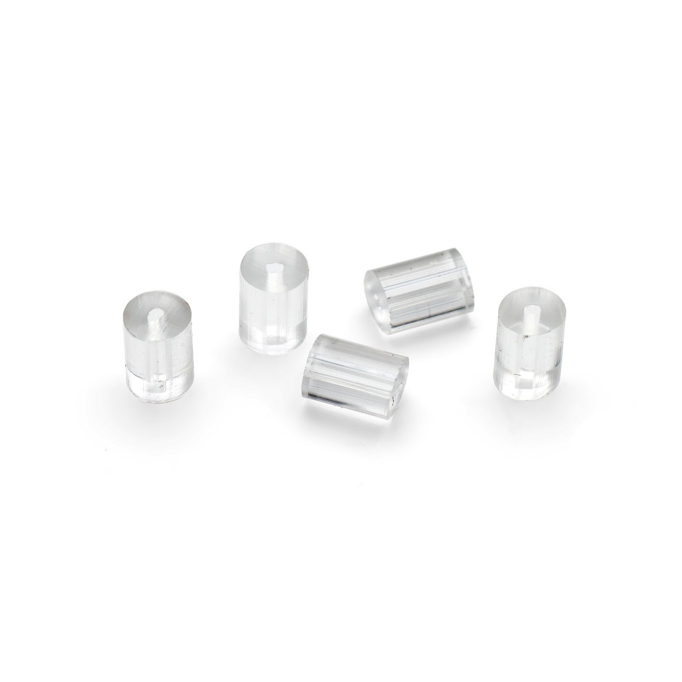 Clear Plastic Earwire Stoppers (Pack of Approx 100)