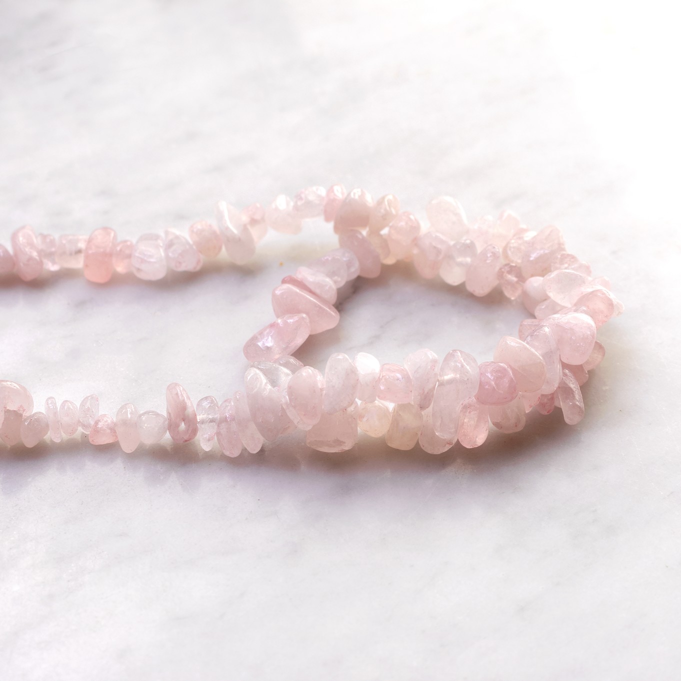 Rose Quartz Chip Beads