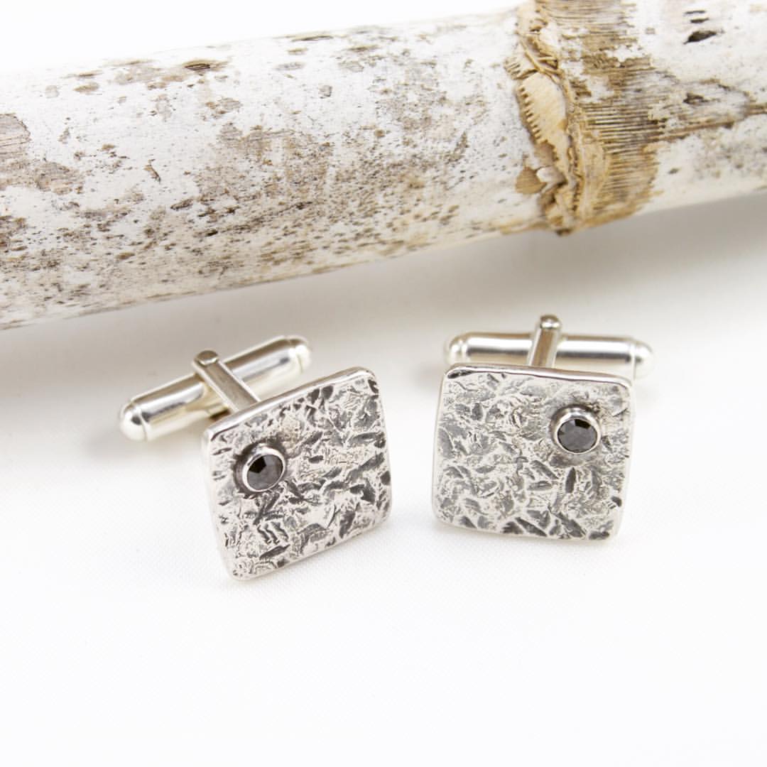 diamond cufflinks