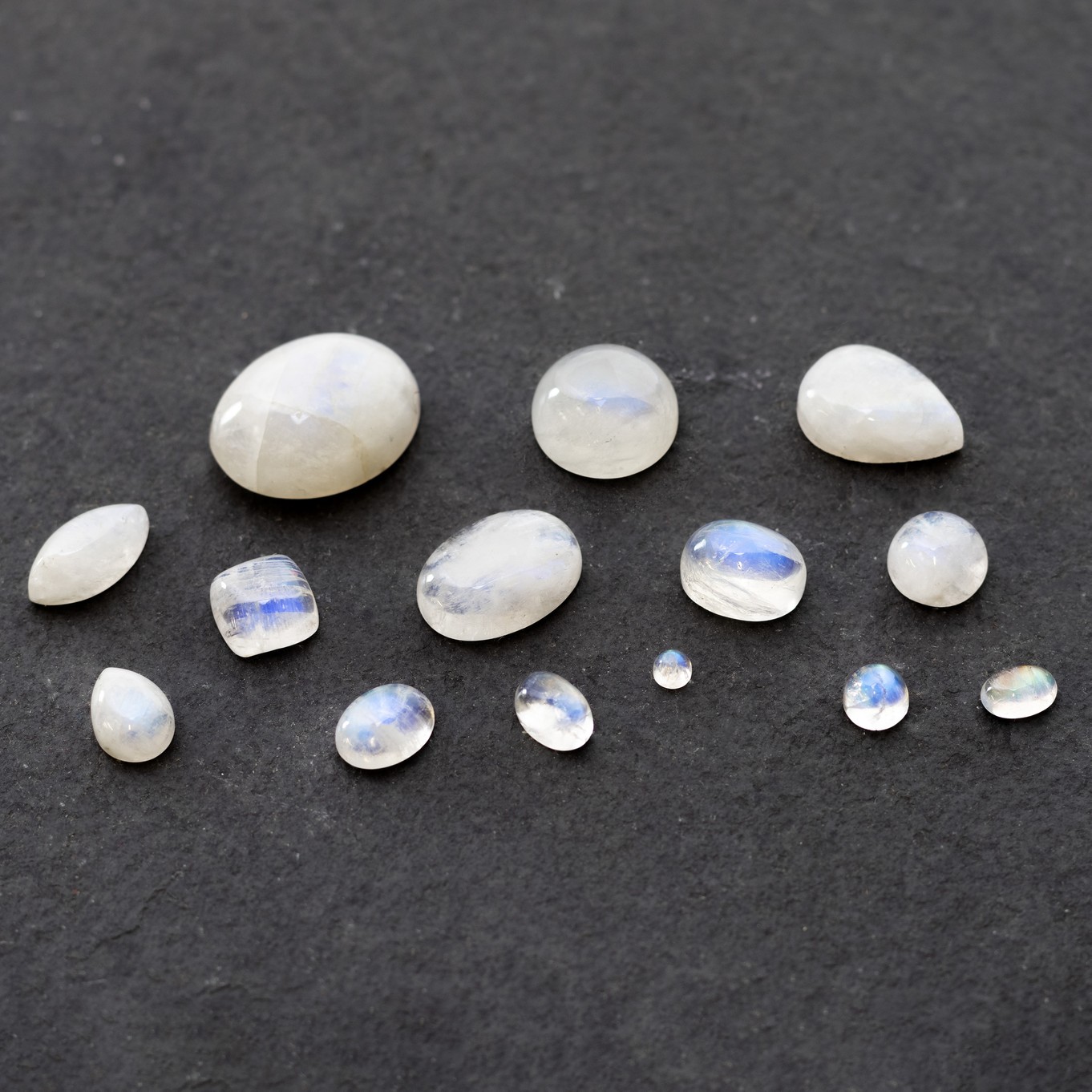 Rainbow Moonstone Cabochons