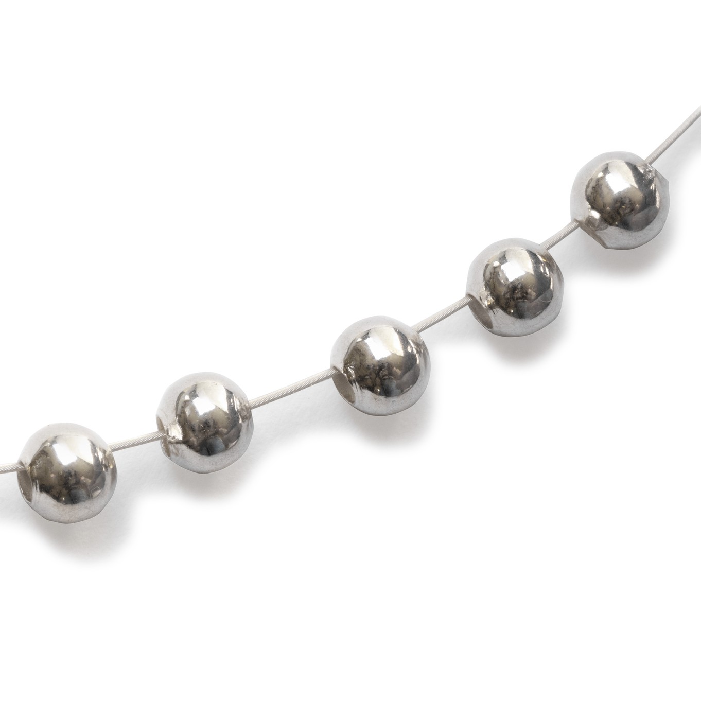 4mm Plain Round Silver Plated Beads (Pack of 10)