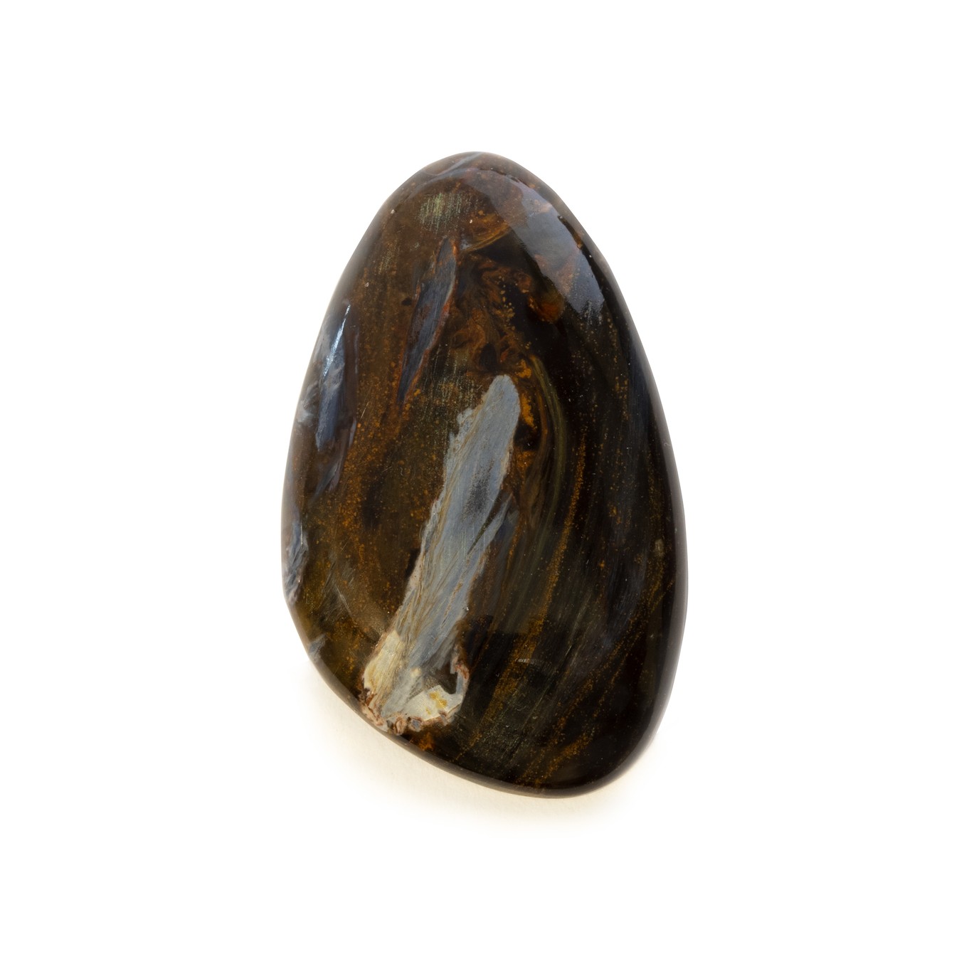 Pietersite Freeform Cabochon, Approx 36x22mm