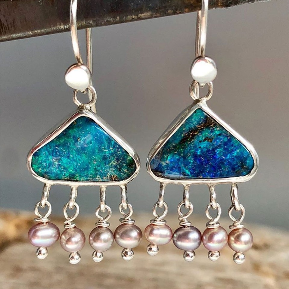 opal earrings