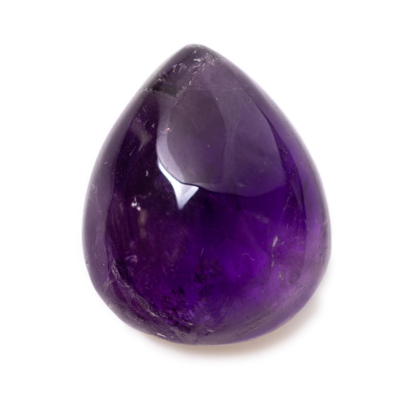 Amethyst Freeform Cabochon, Approx 29x23.5mm