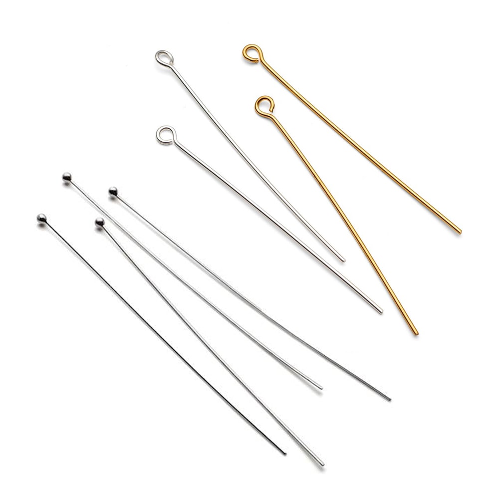 head pin and eye pins