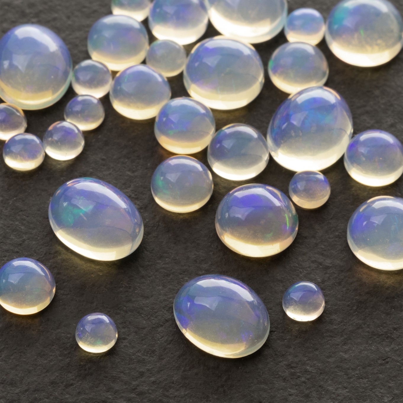Ethiopian Opal (Blue) Cabochons - Various sizes