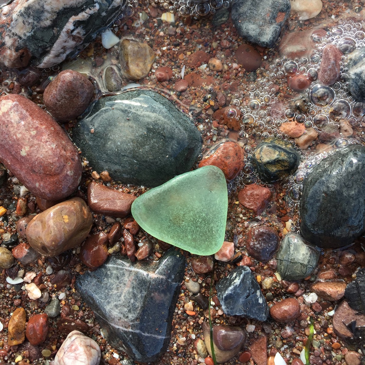 sea glass engagement rings