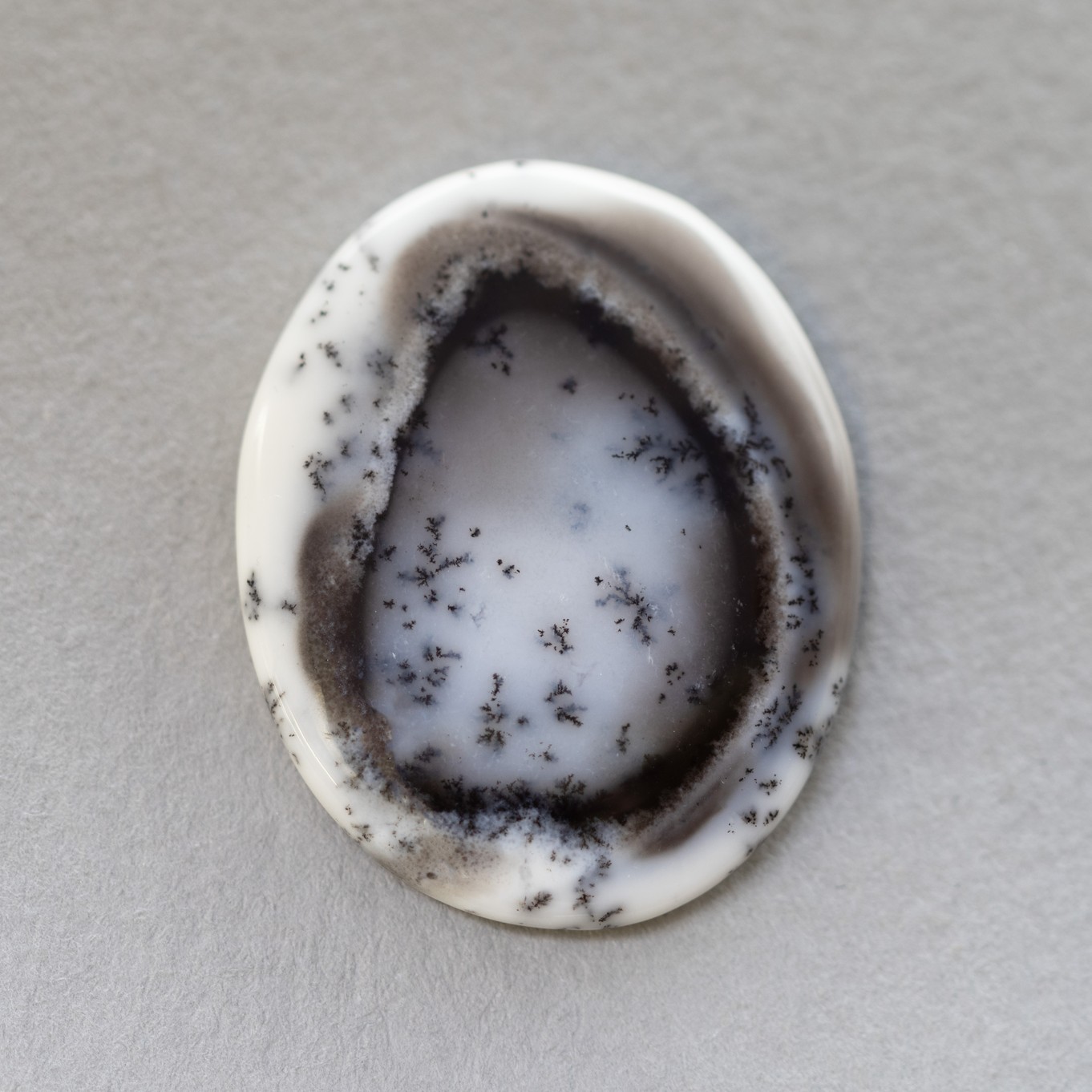 Dendrite Opal Freeform Cabochon, Approx 31.5x25mm