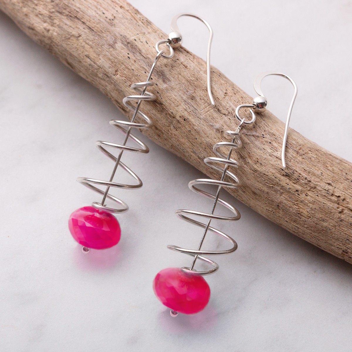 B447 Pink christmas earrings2.jpg