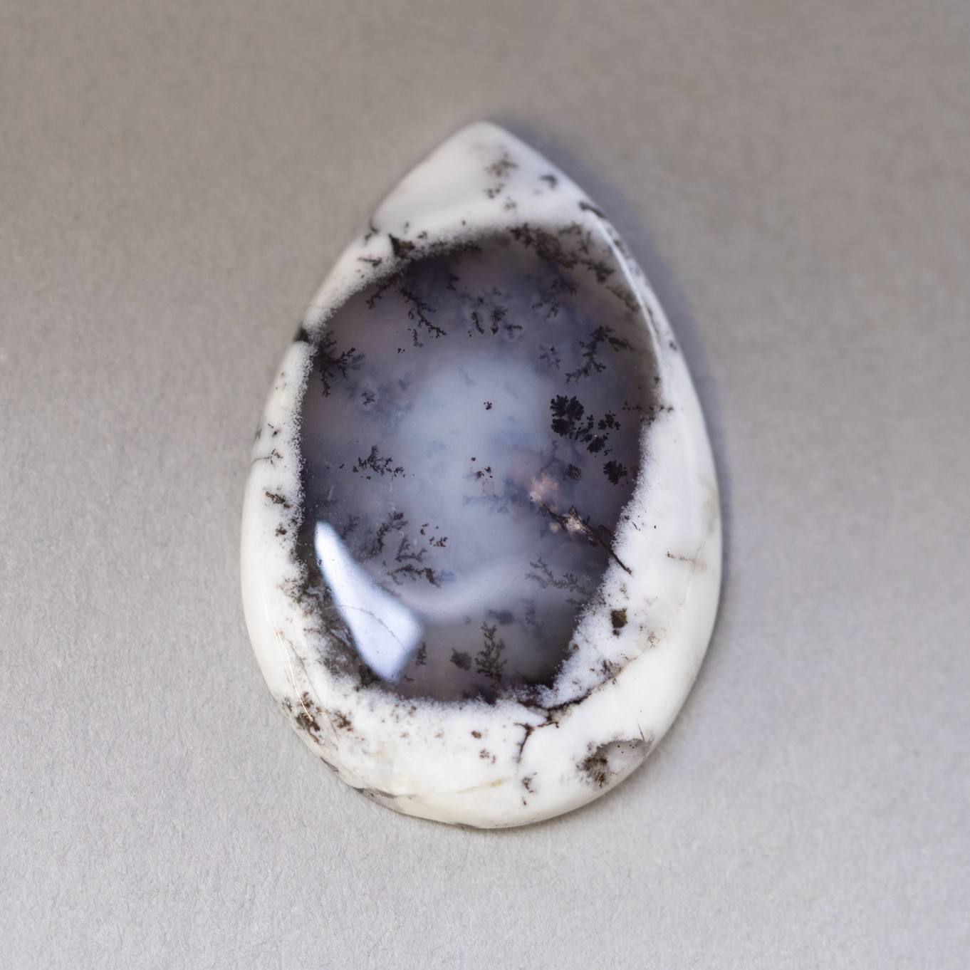 Dendrite Opal Freeform Cabochon, Approx 30.5x20.5mm