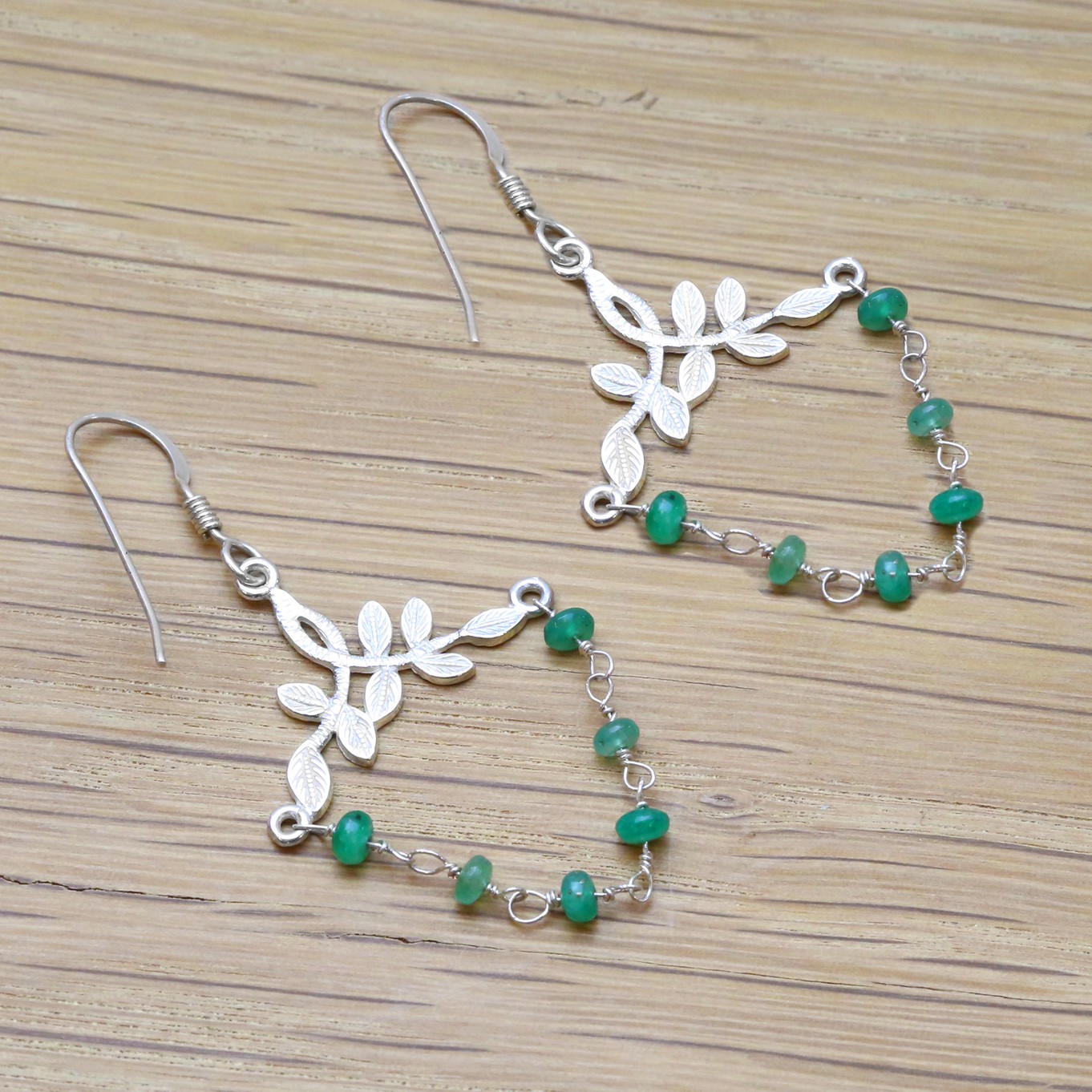 mtl-emerald-bead-drop-chandelier-earrings-kernowcraft .jpg