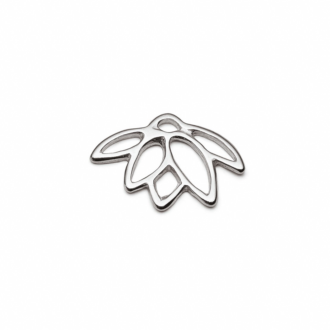 Sterling Silver Lotus Flower Charm