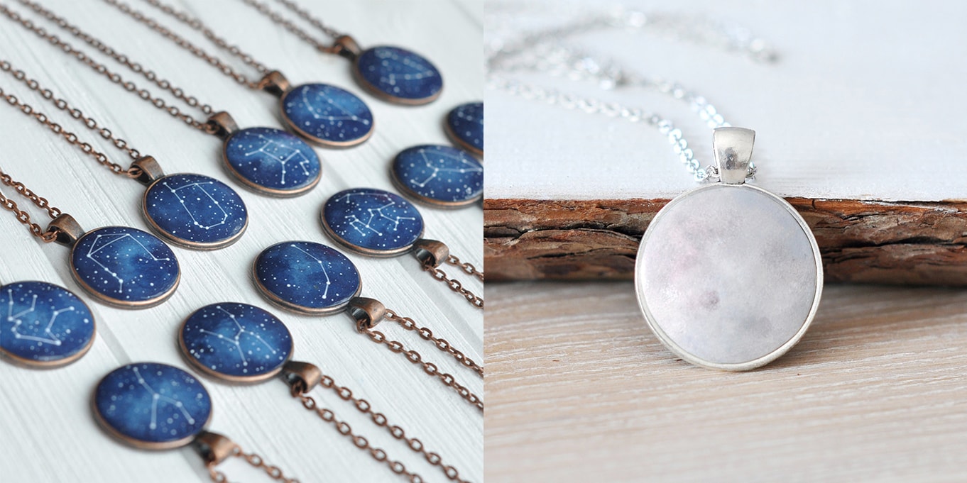 galaxy inspired jewellery