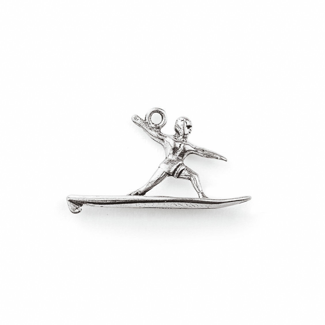 Sterling Silver Surfer Charm