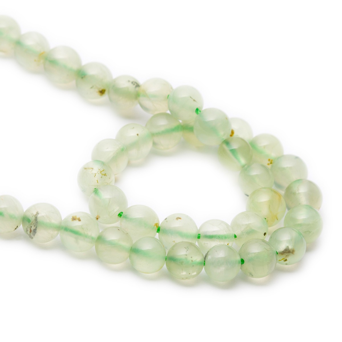 Prehnite Round Beads - Various sizes