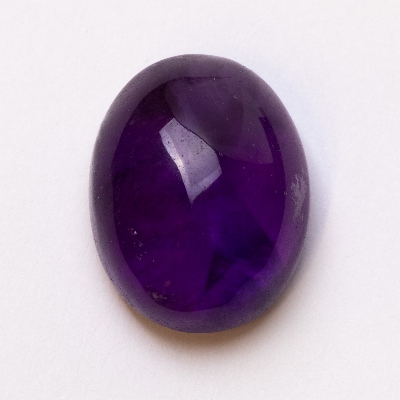 Amethyst Freeform Cabochon, Approx 19x15mm