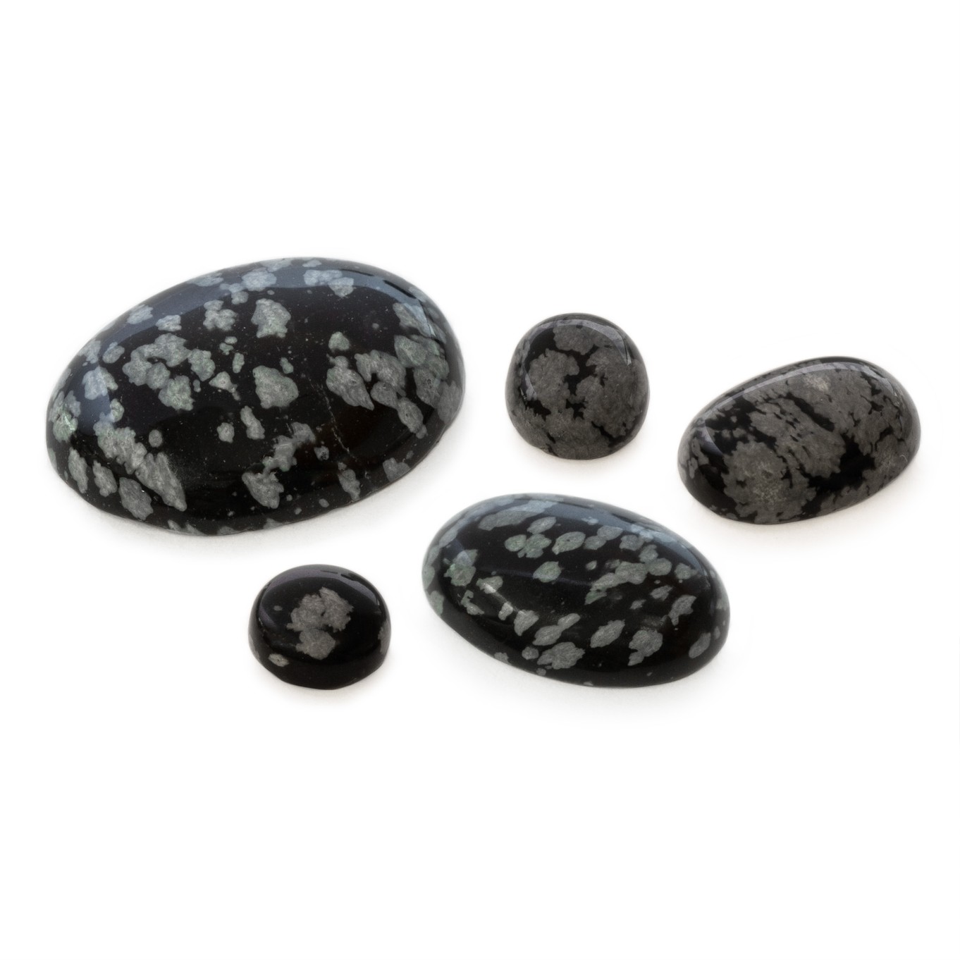 Snowflake Obsidian Cabochons