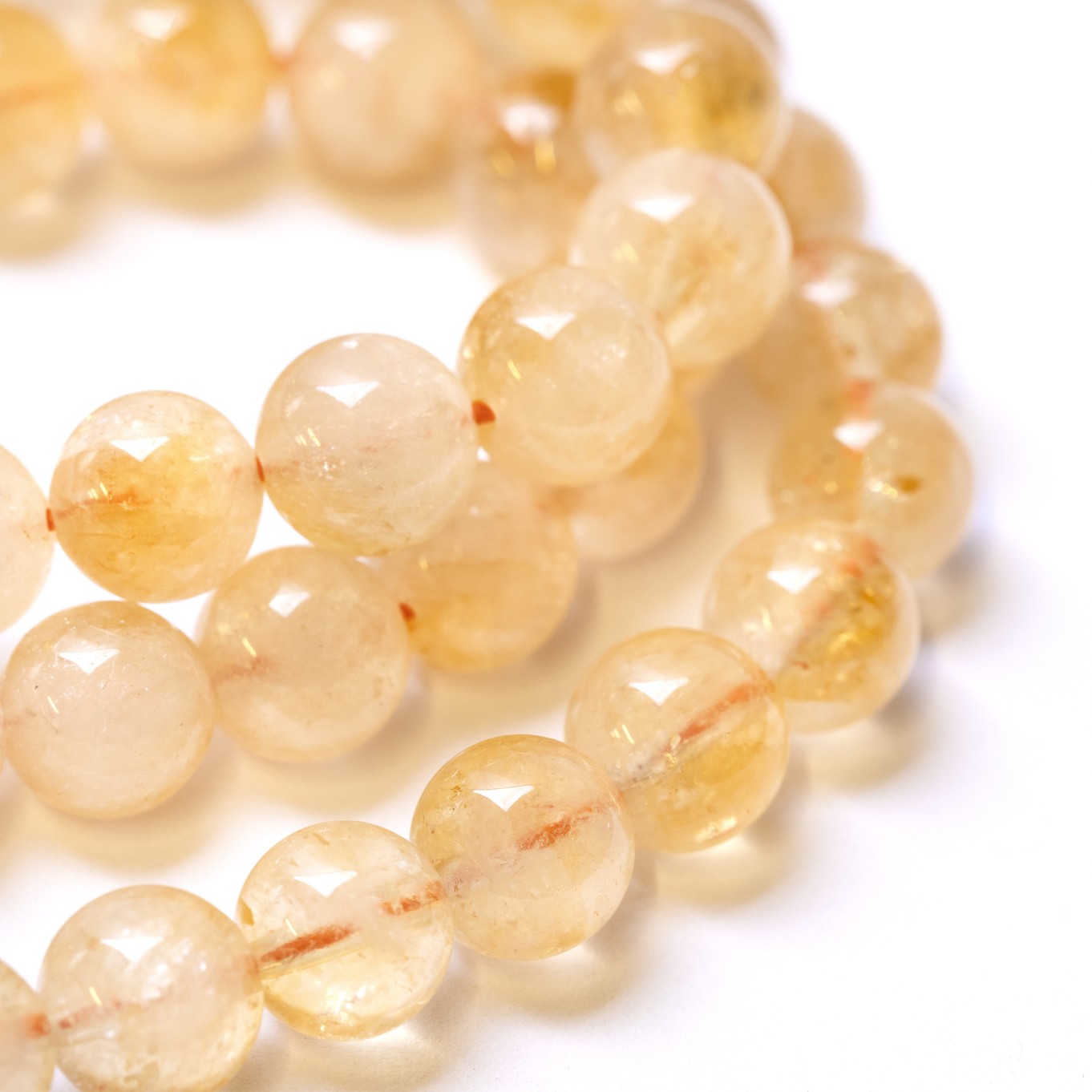 Citrine Round Beads - Various sizes