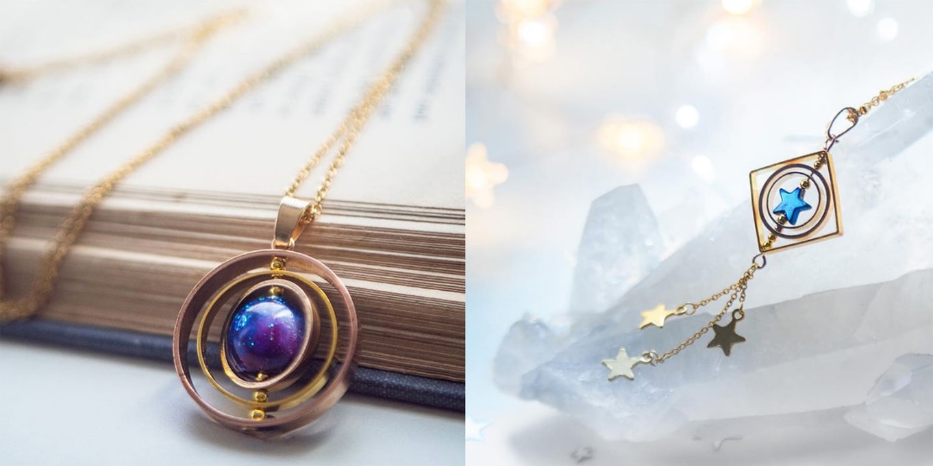 galaxy inspired jewellery