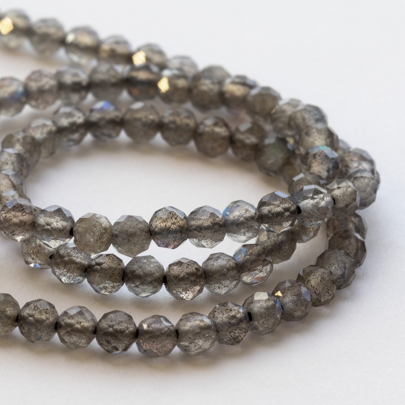 Labradorite Faceted Round Beads - Various sizes