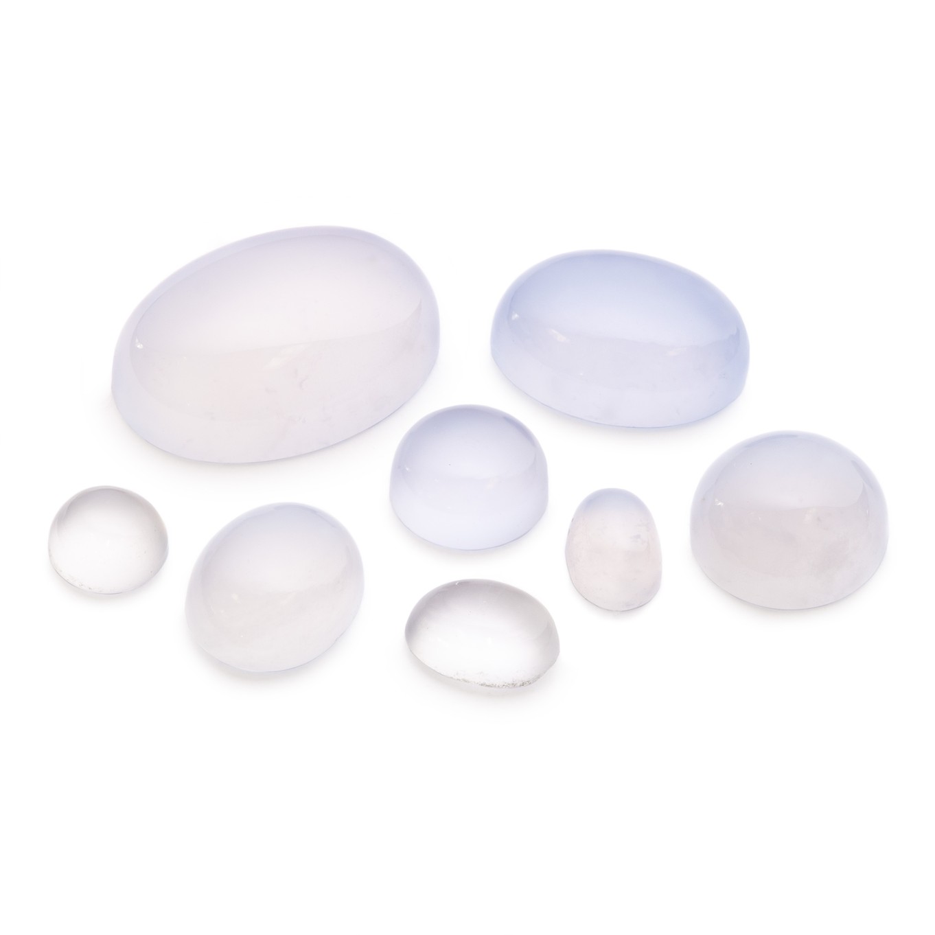 Natural Blue Chalcedony Cabochons