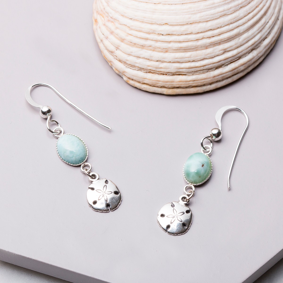 larimar earrings