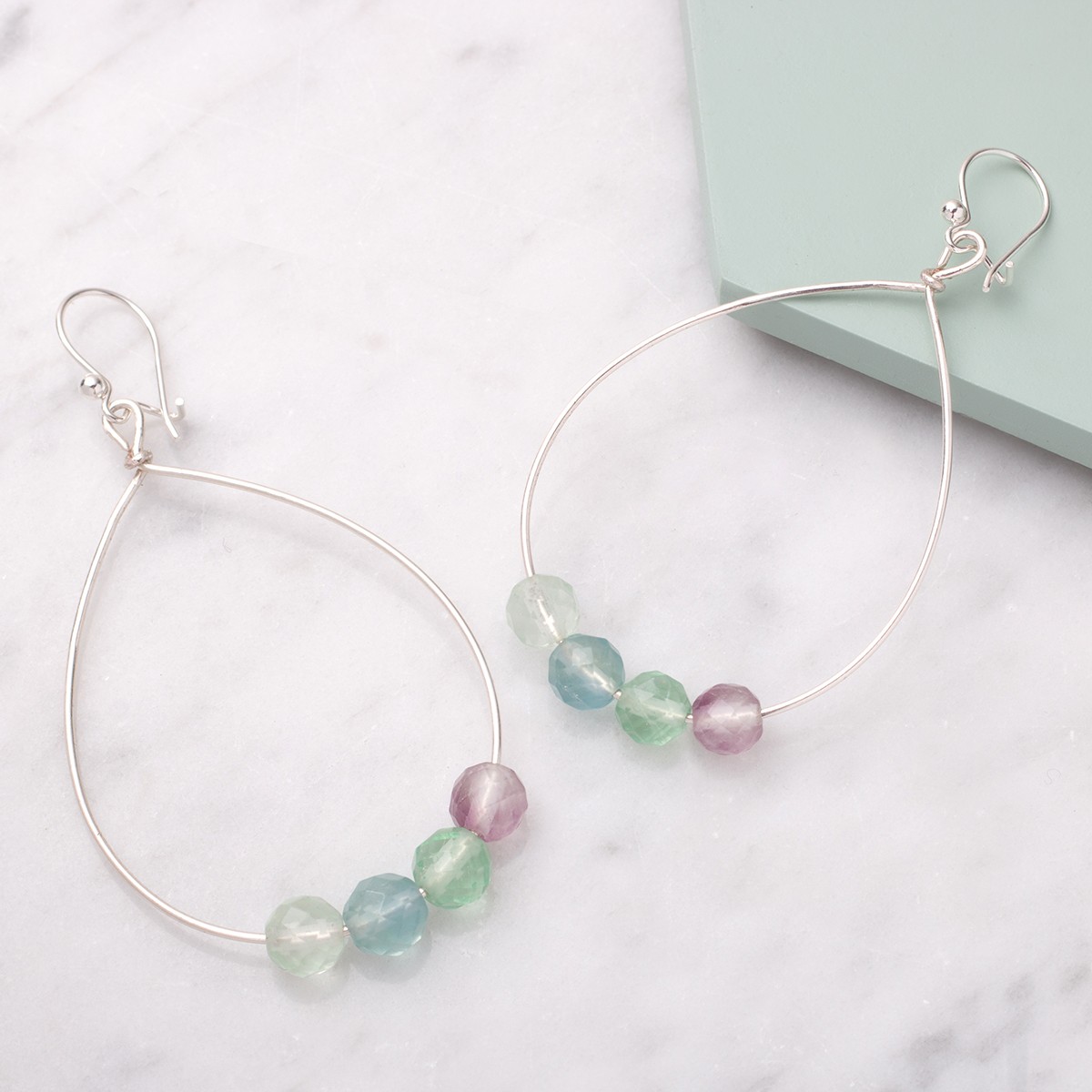 how to make beaded hoop earrings