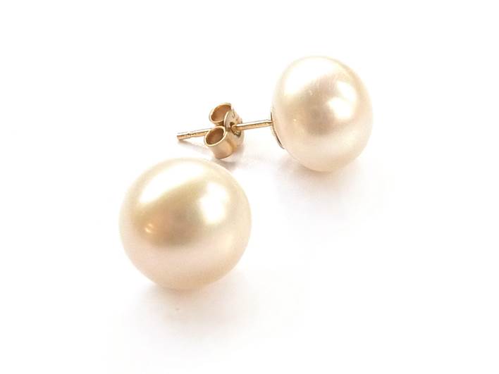 SO1622 Gold Pearl Earring Kit White