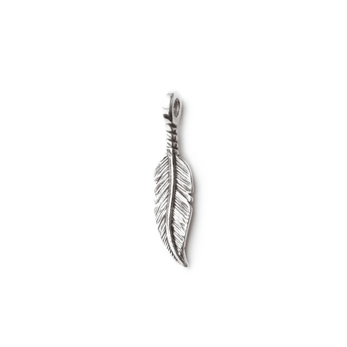 Sterling Silver Small Feather Charm