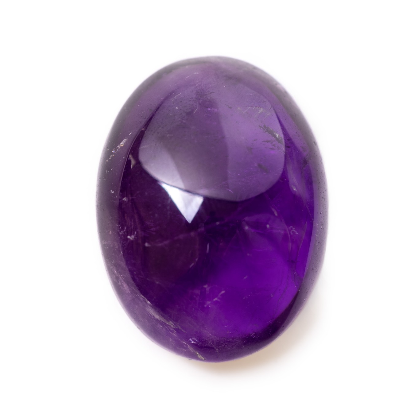 Amethyst Freeform Cabochon, Approx 30x23.5mm