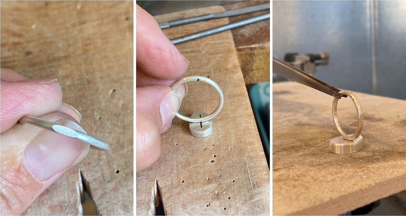 sarah bird sea glass ring tutorial