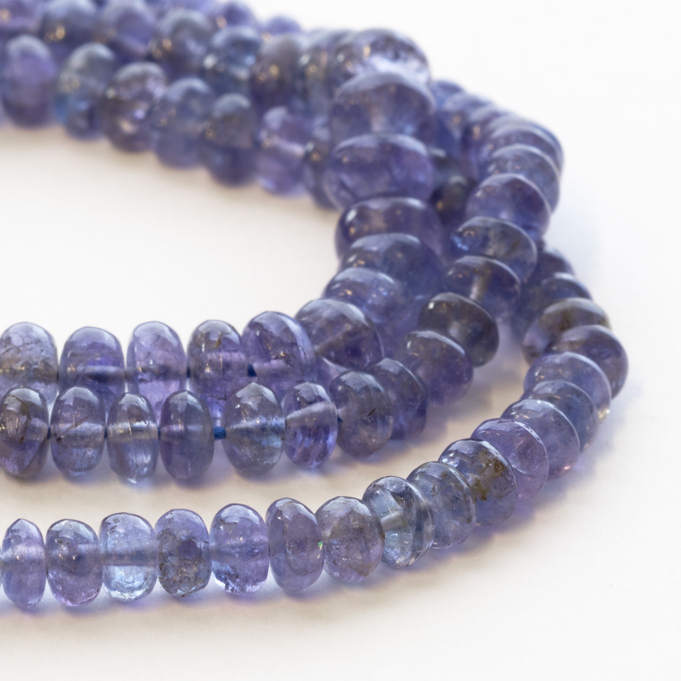 Tanzanite Rondelle Beads - Various sizes