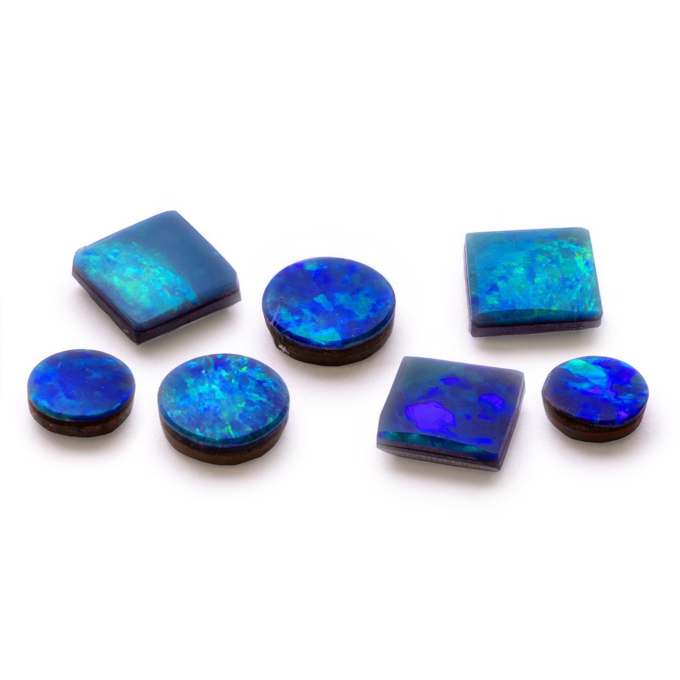 Australian Opal Doublets (Blue/Green), Various sizes