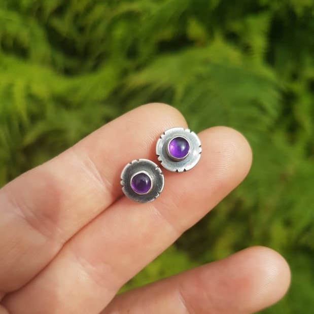 handmade amethyst jewellery