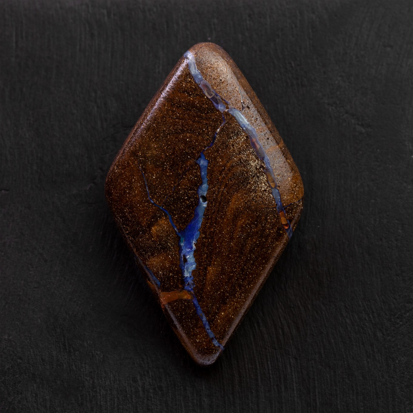 Freeform Australian Boulder Opal, Approx 36x22mm