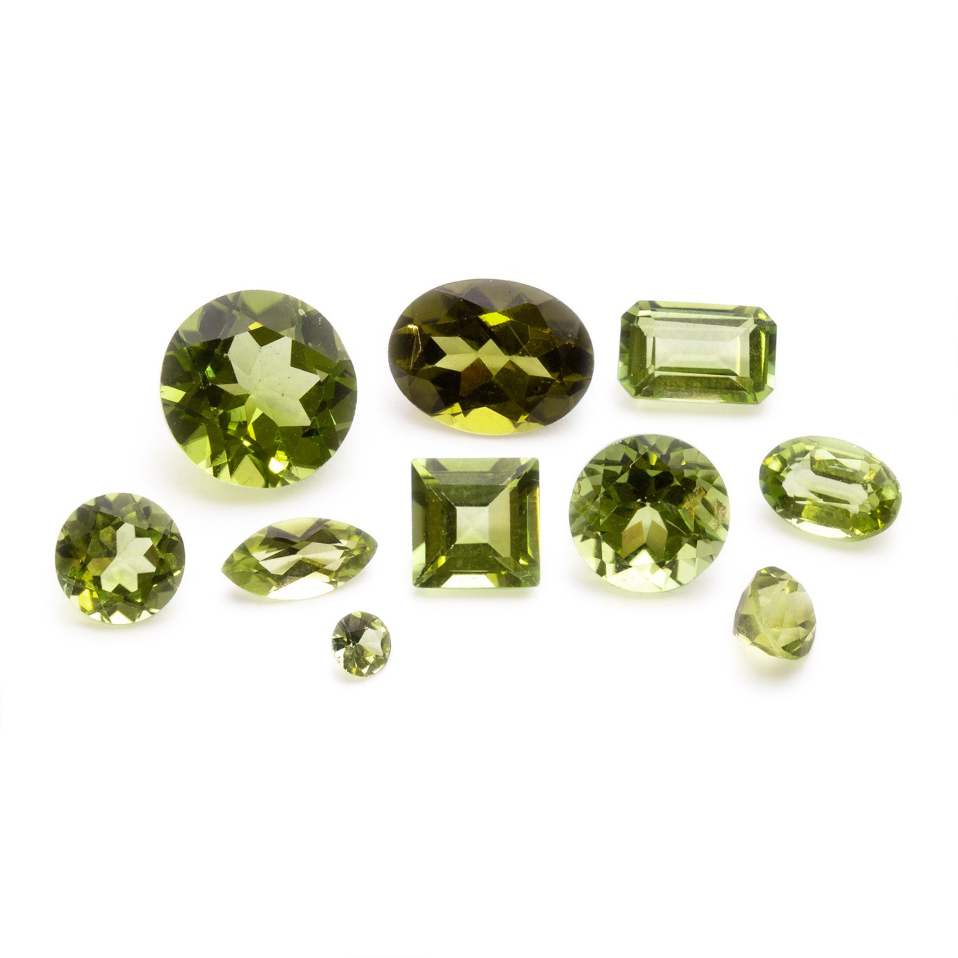 Peridot Faceted Stones