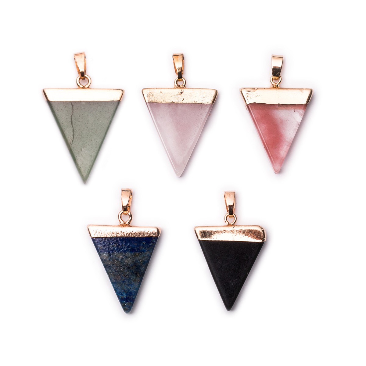 Ready To Wear Electroplated Gemstone Arrow Pendants