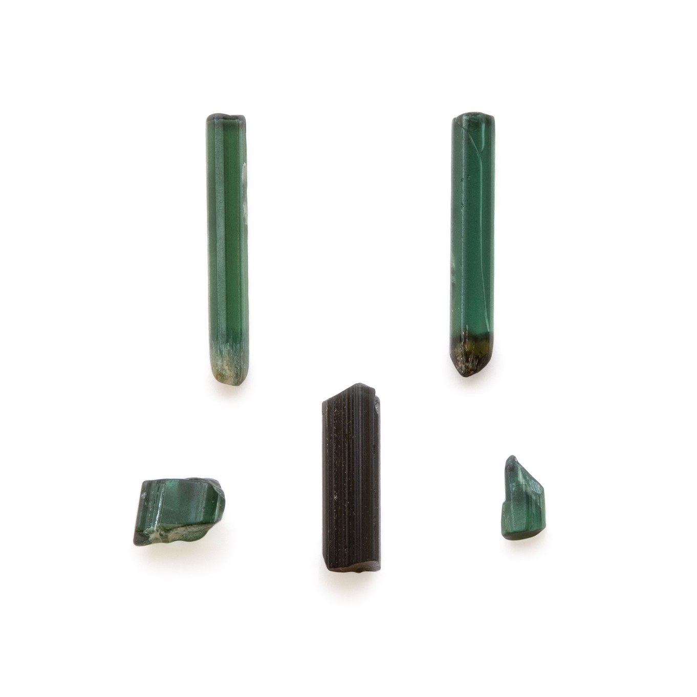 Rough Green Tourmaline Natural Crystals (Undrilled) - Various Sizes