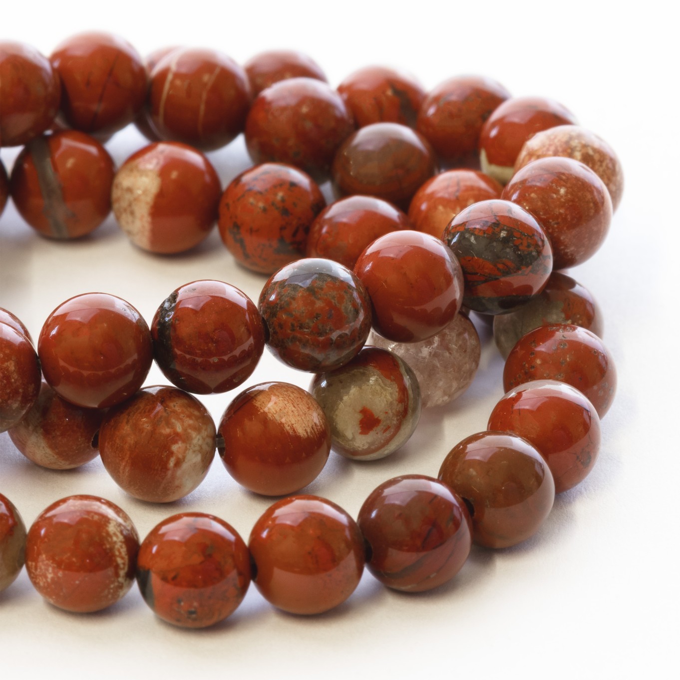 Red Jasper Round Beads - Various sizes