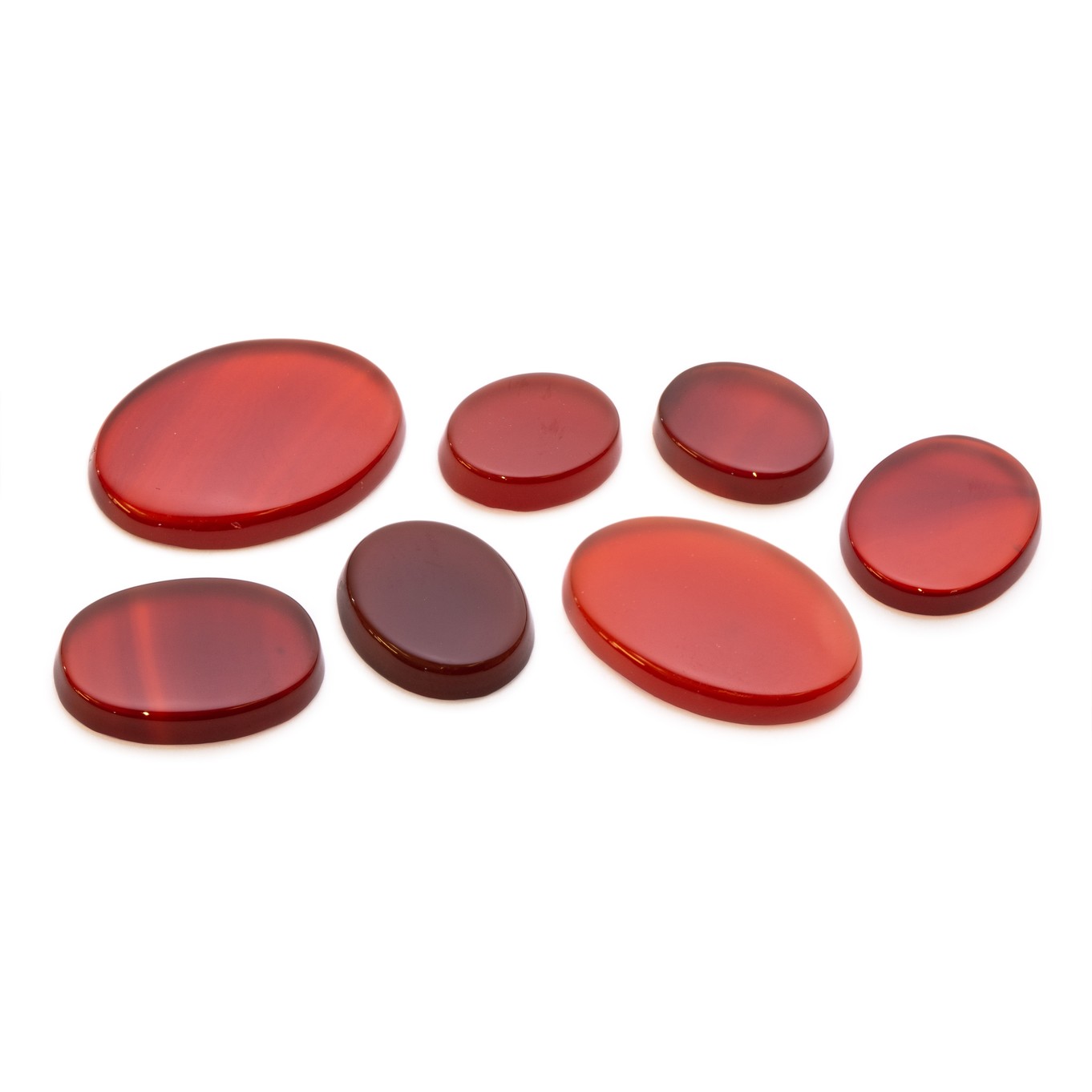 Carnelian Flat Plate Oval Cabochons